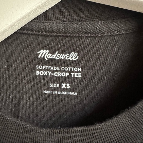 010/ nwot ng580 madewell Softfade Cotton Boxy-Crop Tee - Picture 4 of 6
